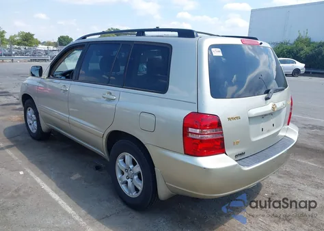 2002 Toyota Highlander V6 z USA, uszkodzony, nr VIN JTEGF21A320039082